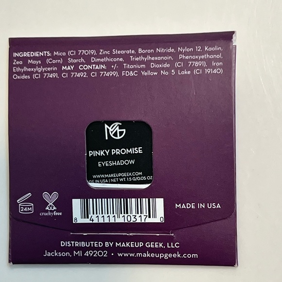 COPY - 💄Makeup Geek💄Signature Eyeshadow Pinky Promise NWT - Picture 3 of 3